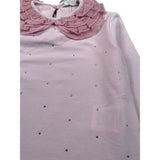 Miss Grant Shirt tinta unita con Colletto Rosa per Neonata MG1417N ROSA MISS GRANT 