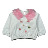 Miss Grant Felpa Chiusa tinta unita Xon Tulle Bianco per Neonata MG1458 BIANCO MISS GRANT 