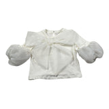 Miss Grant T-Shirt Girocollo tinta unita Panna per Neonata MG14822 PANNA MISS GRANT 
