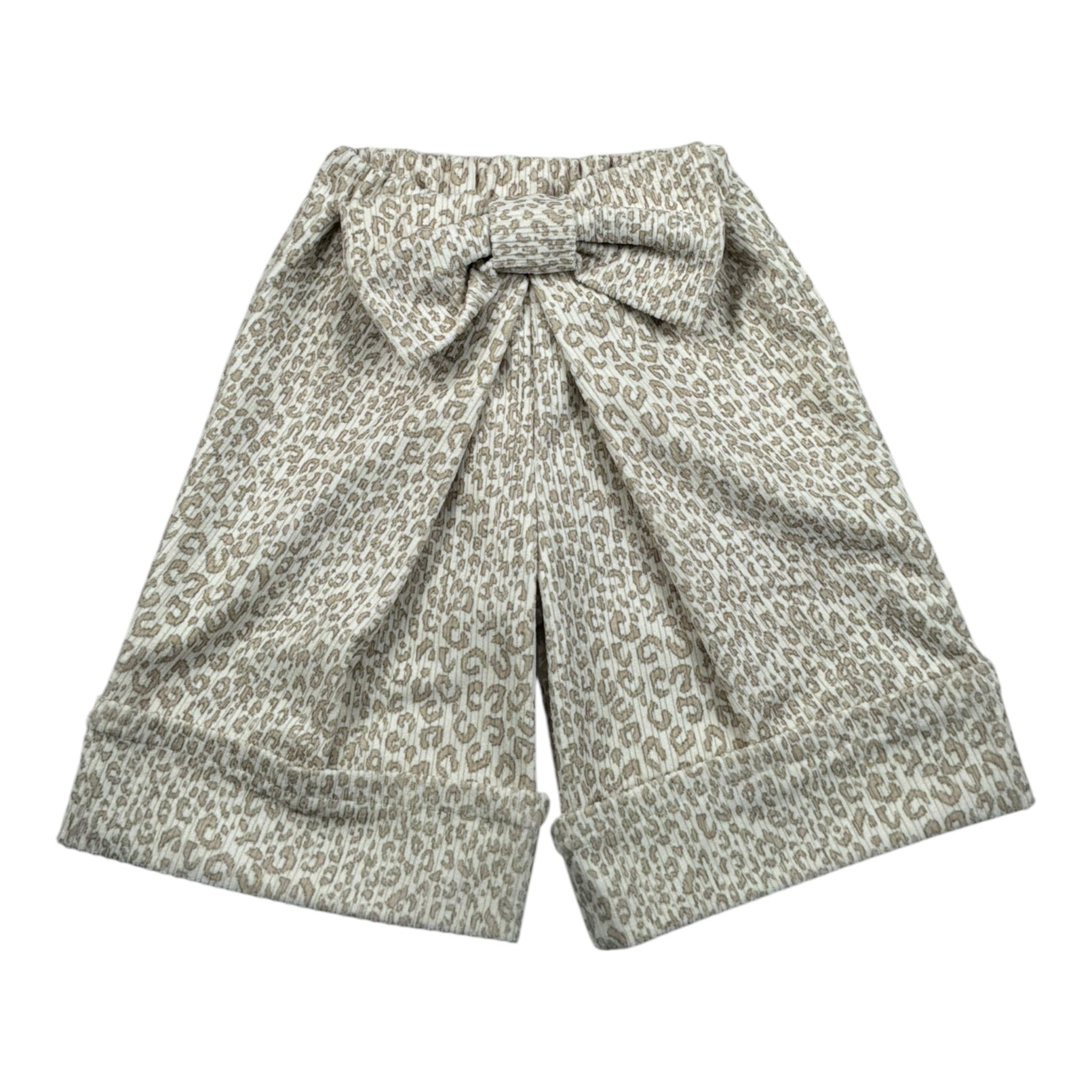 Miss Grant Pantalone tinta unita con Stampa Maculata Panna per Neonata MG1536 PANNA MISS GRANT 