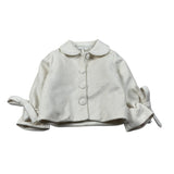 Miss Grant Cappotto tinta unita Panna per Bambina MG1539 PANNA MISS GRANT 