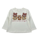 Miss Grant Shirt tinta unita con Stampa Panna per Neonata UE2040XX PANNA MISS GRANT 