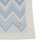 Missoni Sciarpa tinta unita con Fantasia Azzurro per Neonato MX0510 AZZURRO MISSONI 