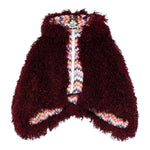 Missoni Mantella tinta unita con Zip E Cappuccio Bordeaux per Bambina MX2A30 BORDEAUX MISSONI 