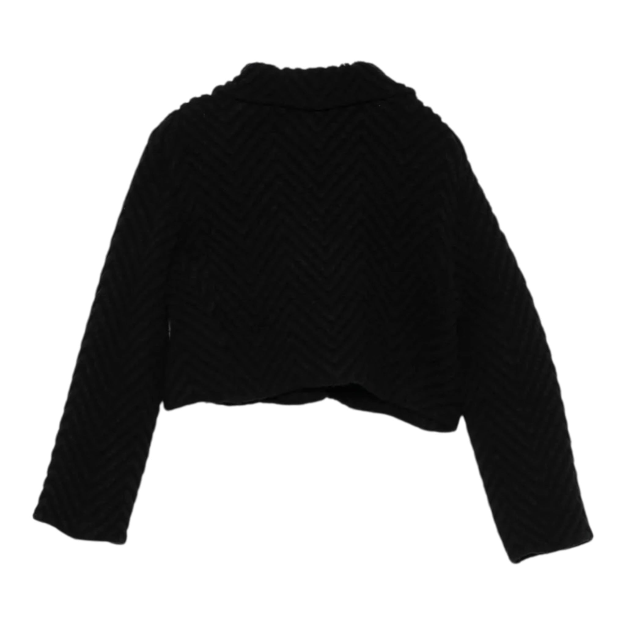 Missoni giubbino in maglia Crop tinta unita Nero per Bambina MX2A50 NERO MISSONI 