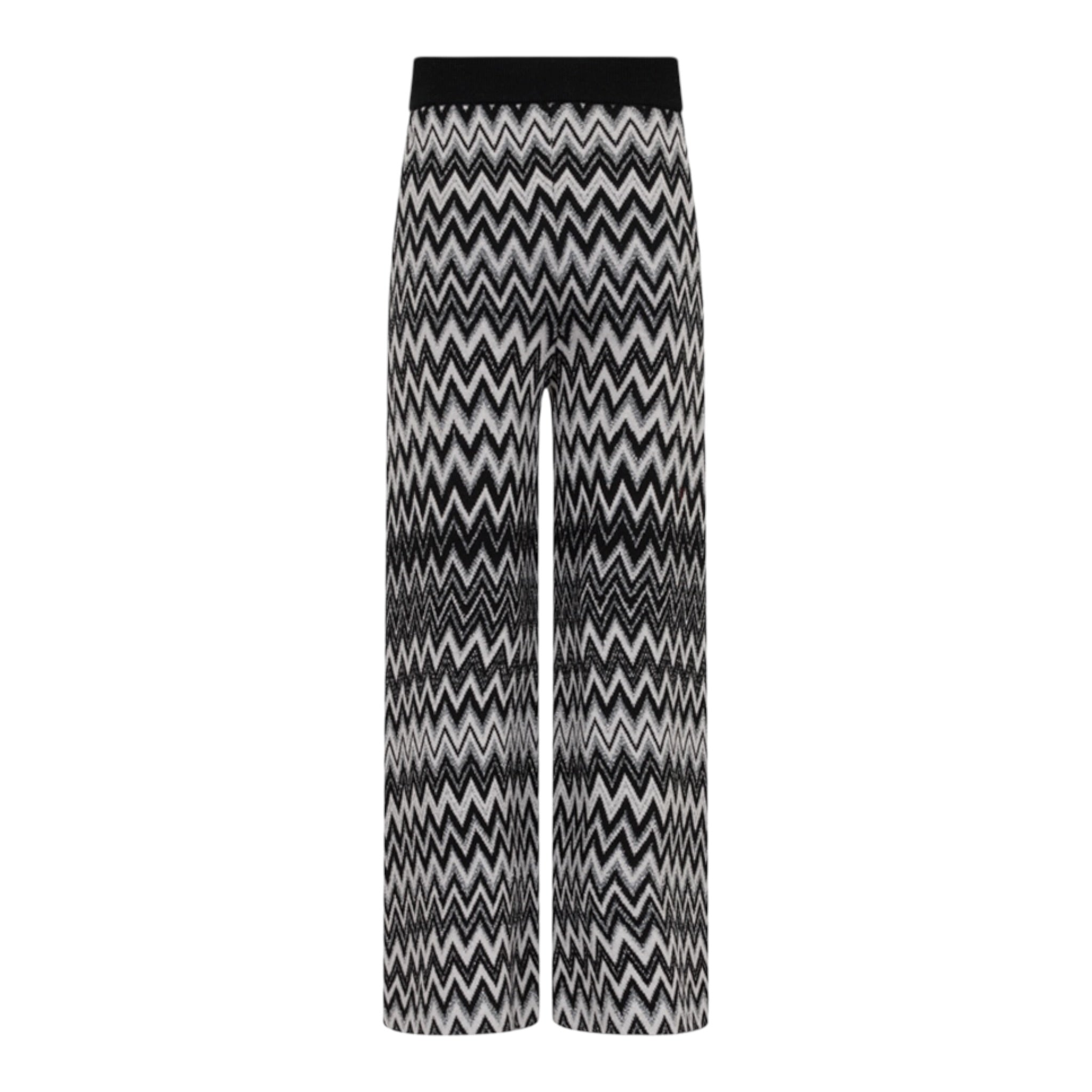 Missoni Pantalone Bicolore con Fantasia Bianco per Bambina MX6A30 BIANCO MISSONI 