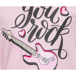 Monnalisa Shirt tinta unita con Stampa Rosa per Bambina 114615PS ROSA MONNALISA 