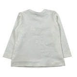 Monnalisa Shirt Girocollo tinta unita con Stampa Panna per Bambina 116617SZ PANNA MONNALISA 