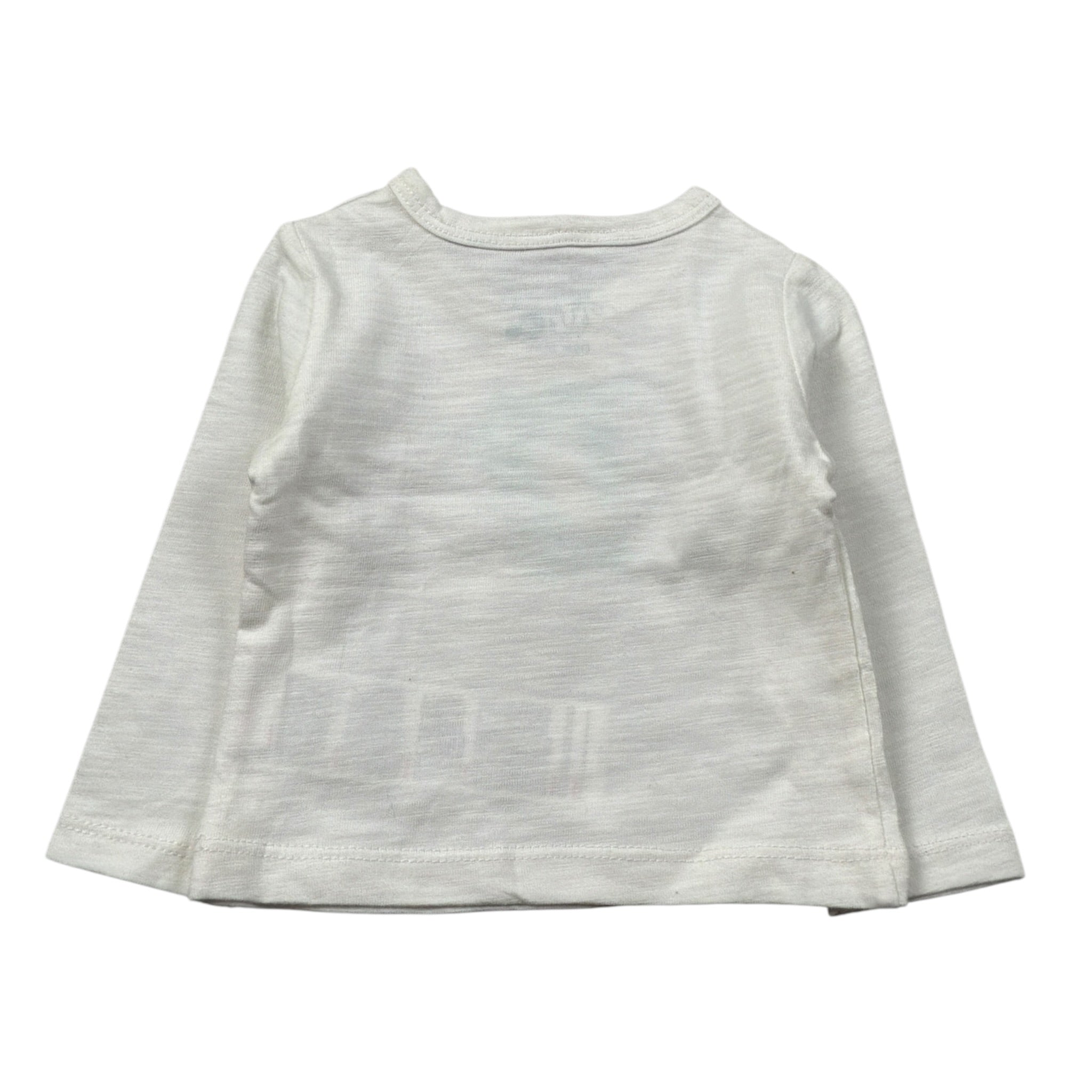 Boboli Shirt Girocollo tinta unita con Stampa Bianco per Neonato 118066 BIANCO BOBOLI 