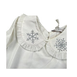 Monnalisa Shirt tinta unita con Colletto Panna per Bambina 11D627J PANNA MONNALISA 