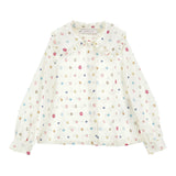 Monnalisa Camicia Manica Lunga tinta unita Panna per Bambina 11F302 PANNA MONNALISA 