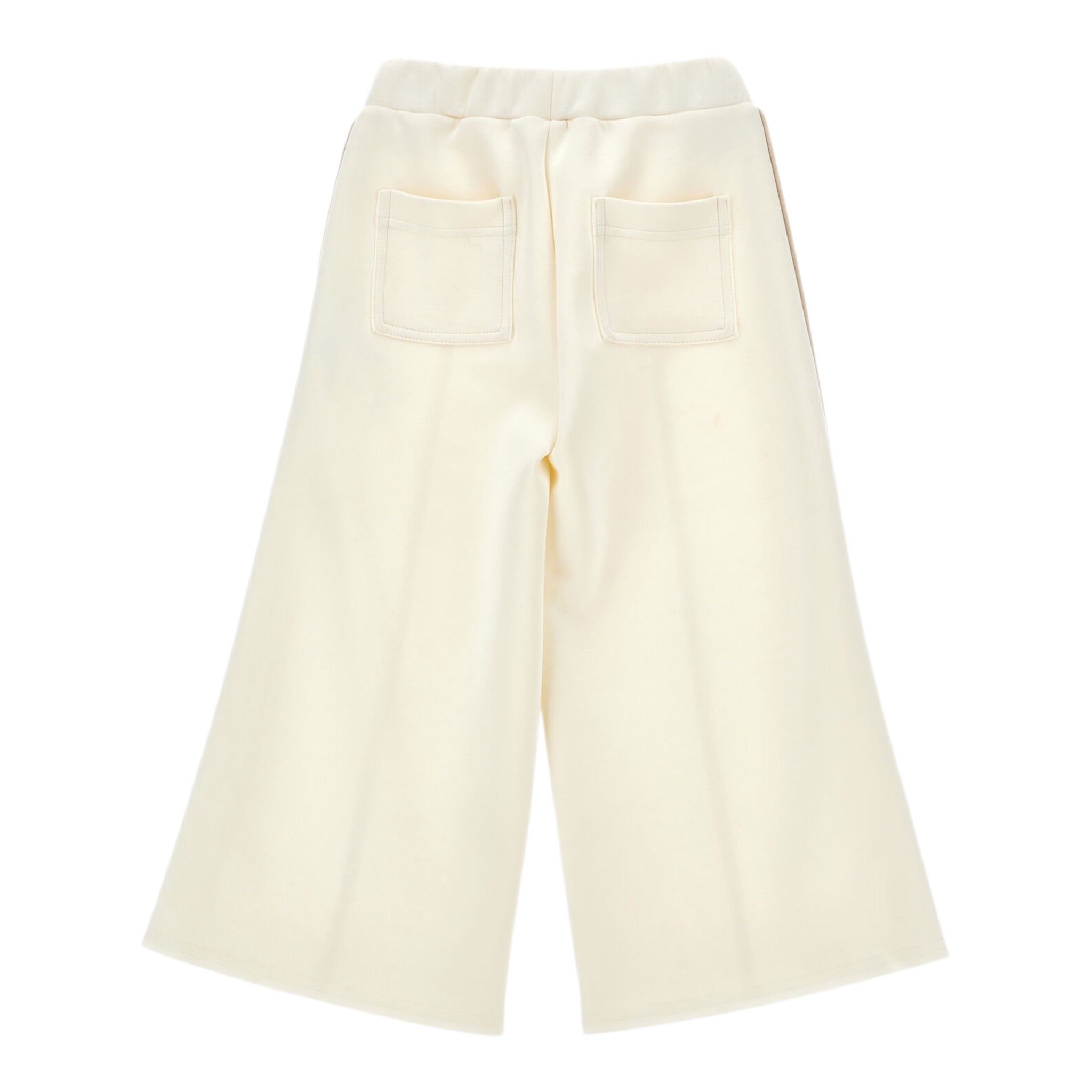 Monnalisa Pantalone tinta unita Modello Palazzo Panna per Bambina 11F407 PANNA MONNALISA 