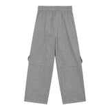 Monnalisa Pantalone tinta unita Von Elastico In Vita Grigio per Bambina 11F414 GRIGIO MONNALISA 