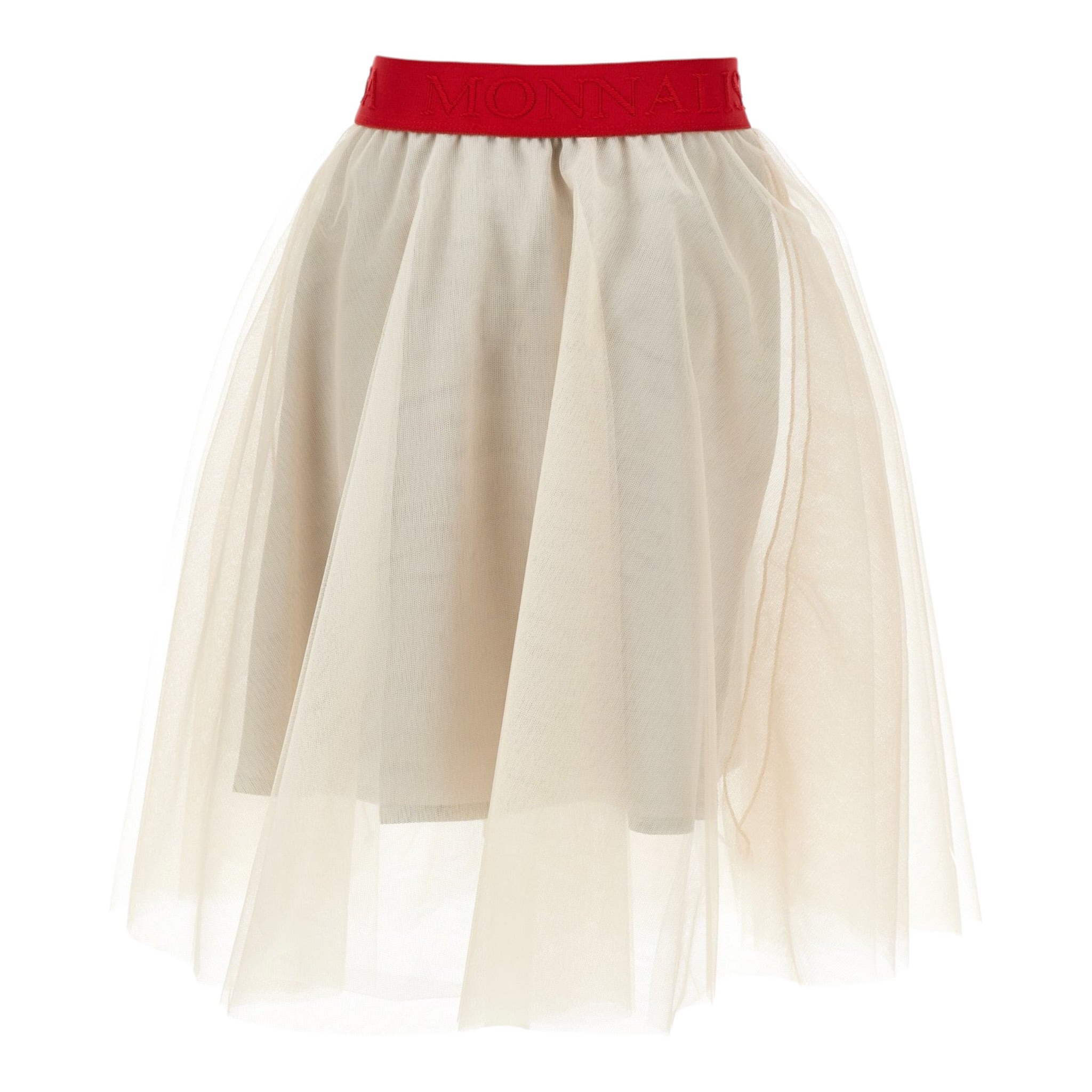 Monnalisa Gonna tinta unita In Tulle con Topolina Beige per Bambina 11F701 BEIGE MONNALISA 