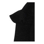 Monnalisa Maglia Girocollo tinta unita con Ricami Nero per Bambina 178602 NERO MONNALISA 