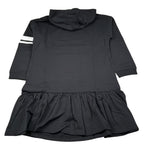 Monnalisa Abito Manica Lunga tinta unita con Cappuccio Nero per Bambina 178900R1 NERO MONNALISA 