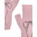 Monnalisa Guanti tinta unita con Brillantini Rosa per Bambina 17D007 ROSA MONNALISA 