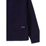 Monnalisa Cardigan tinta unita con Bottoni Blu per Bambina 17D802X BLU MONNALISA 