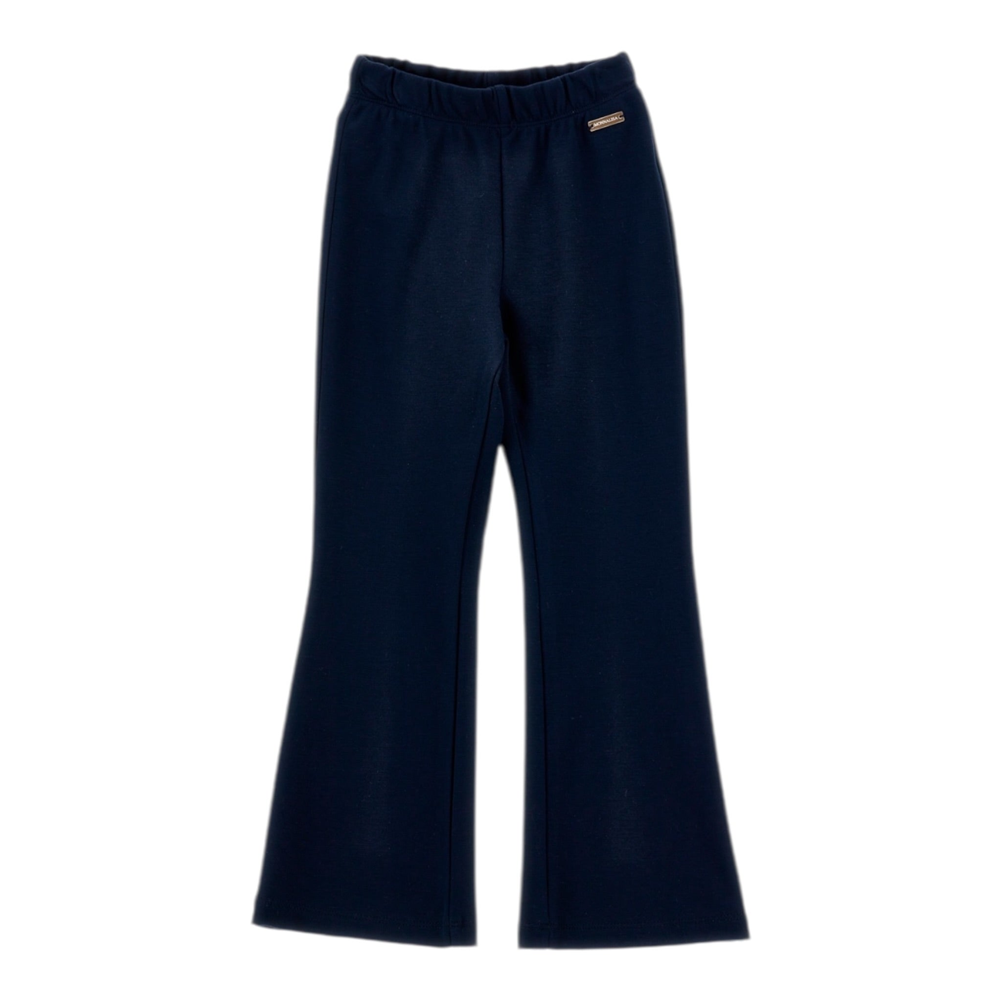 Monnalisa Pantalone tinta unita Modello A Zampa Blu per Neonata 17F400N BLU MONNALISA 