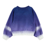 Monnalisa Felpa tinta unita con Stampa Blu per Bambina 19B611 BLU MONNALISA 