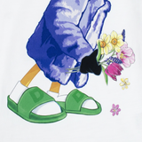 Monnalisa Shirt tinta unita con Stampa Bianco per Bambina 19B615 BIANCO MONNALISA 
