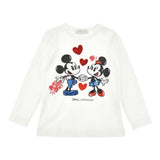Monnalisa Shirt tinta unita con Stampa Bianco per Neonata 19F602 BIANCO MONNALISA 