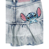 Monnalisa Gonna In Denim tinta unita con Stampa Azzurro per Neonata 19F702 AZZURRO MONNALISA 