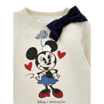 Monnalisa Abito tinta unita con Stampa Beige per Bambina 19F900 BEIGE MONNALISA 