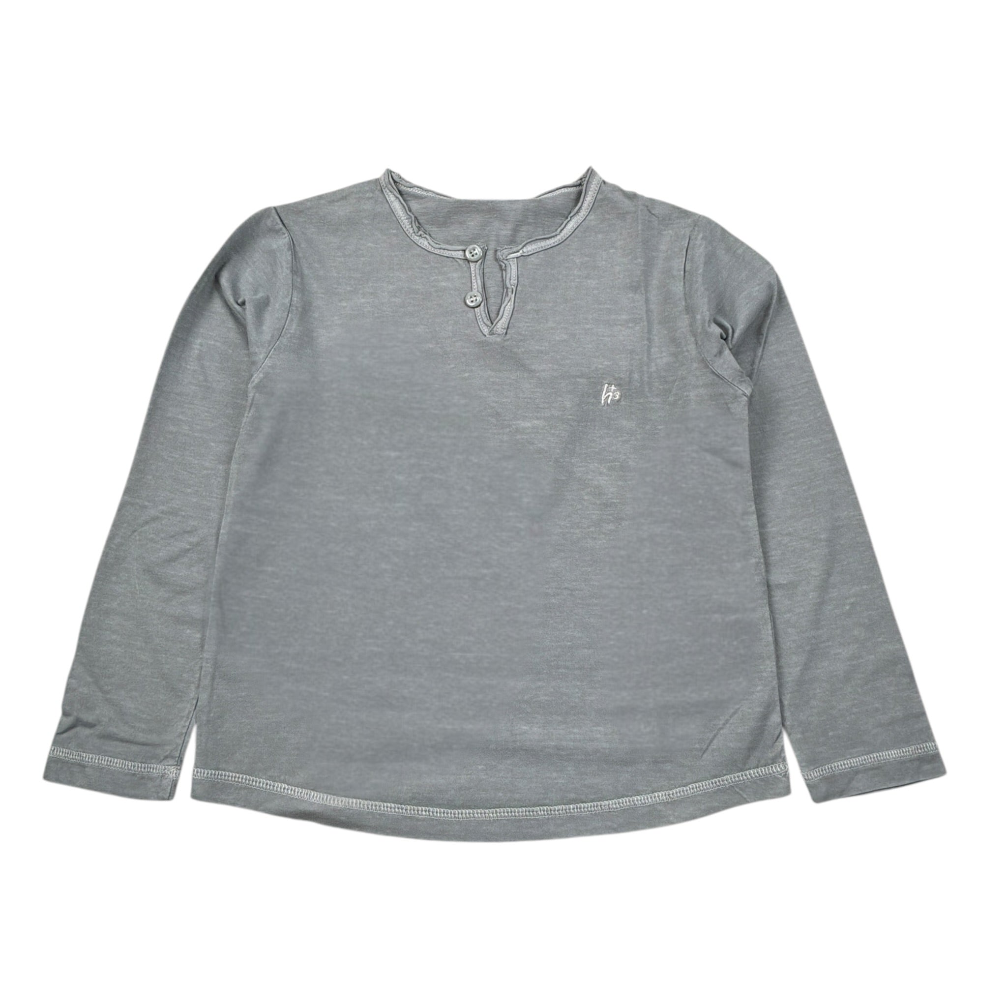 Monnalisa Shirt Girocollo tinta unita con Stampa Grigio per Bambino 258611R1 GRIGIO MONNALISA 