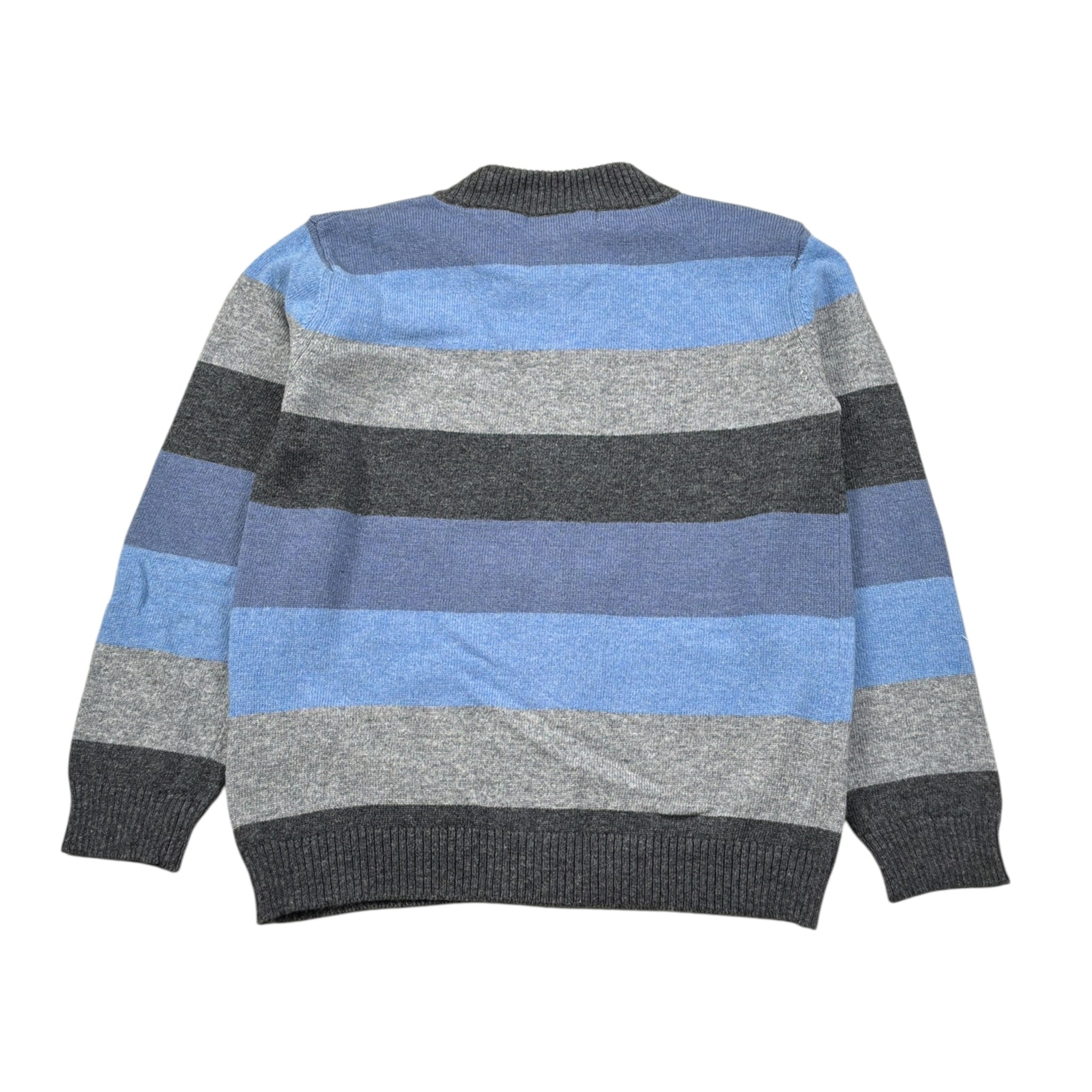Monnalisa Cardigan Tricolore con Fantasia A Righe Grigio per Bambino 258803 GRIGIO MONNALISA 
