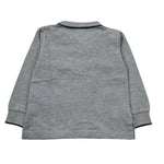 Monnalisa Polo Manica Lunga tinta unita Grigio per Neonato 282604 GRIGIO MONNALISA 