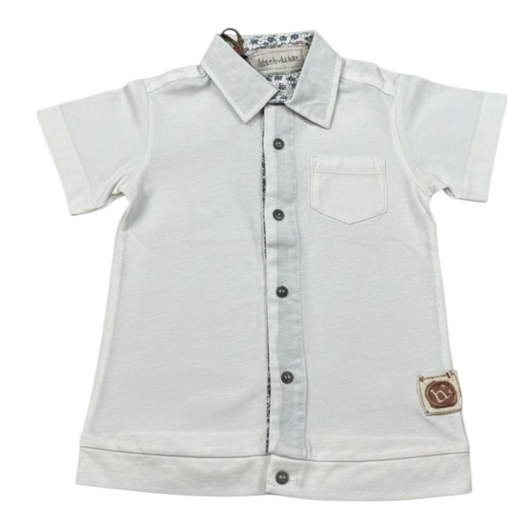 Monnalisa Polo Mezza Manica tinta unita Panna per Neonato 285302 PANNA MONNALISA 