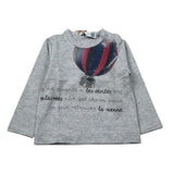 Monnalisa Shirt Girocollo tinta unita Stampa Fantasia Grigio per Neonato 286610PA GRIGIO MONNALISA 