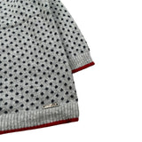 Monnalisa Cardigan tinta unita con Ricami Grigio per Neonato 286801 GRIGIO MONNALISA 