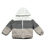 Monnalisa Giubbino Tricolore con Capuccio Catalinfrangente Grigio per Bambino 288100J GRIGIO MONNALISA 