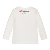 Monnalisa Shirt Girocollo tinta unita con Stampe Panna per Neonato 288611 PANNA MONNALISA 