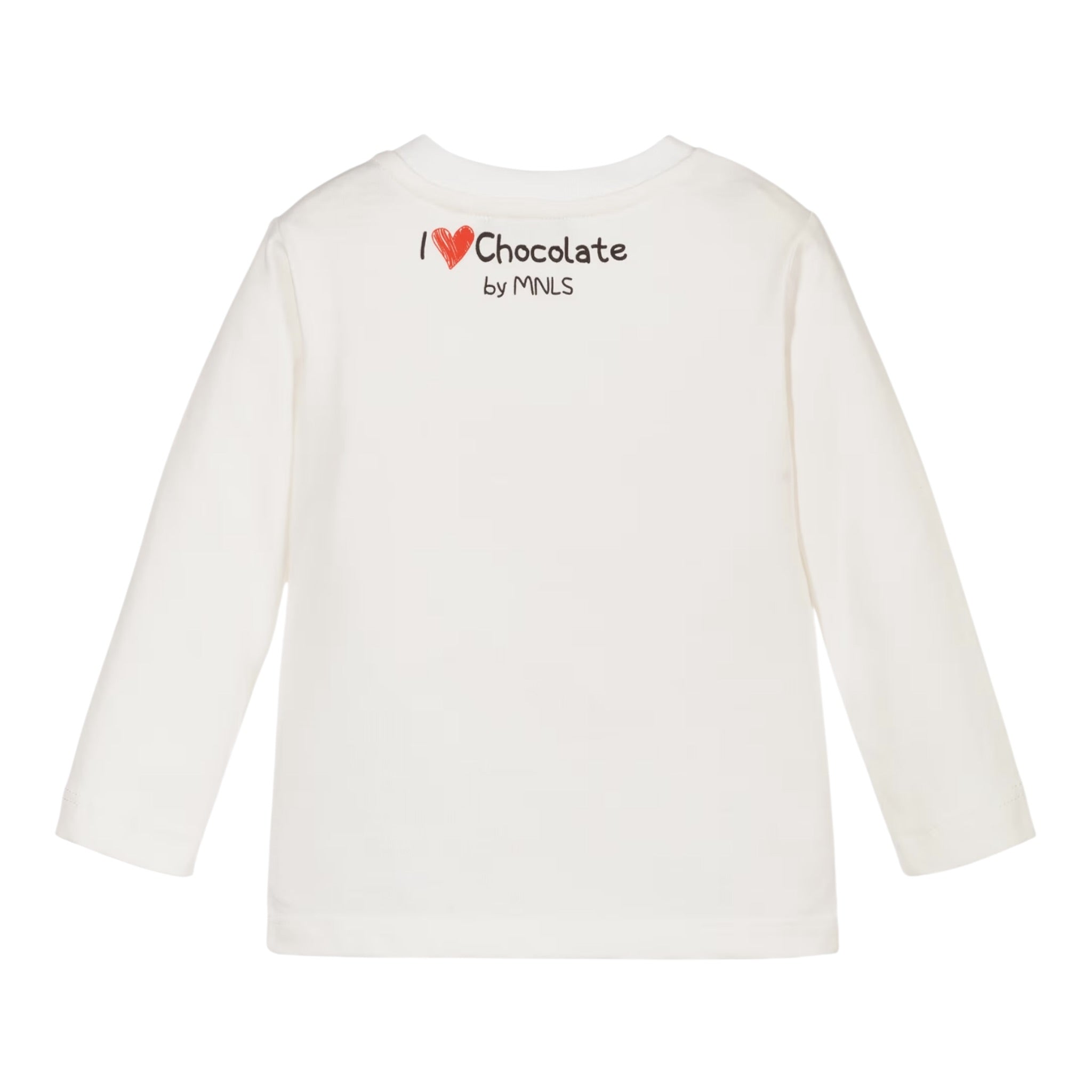 Monnalisa Shirt Girocollo tinta unita con Stampe Panna per Neonato 288611 PANNA MONNALISA 