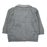 Monnalisa Cardigan tinta unita con Ricami Grigio per Neonato 288805 GRIGIO MONNALISA 