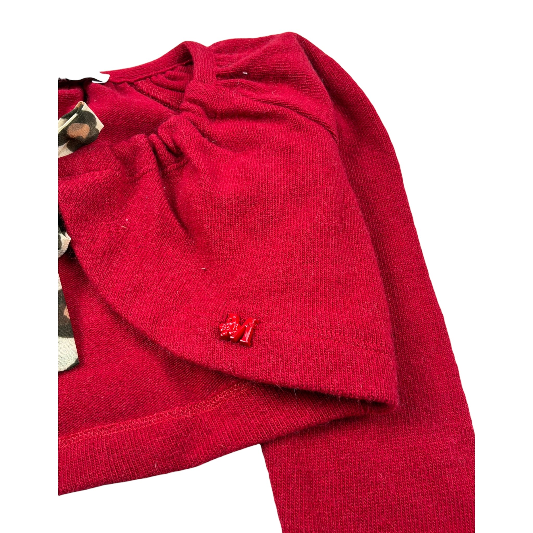 Monnalisa Coprispalle tinta unita Rosso per Bambina 312805J ROSSO MONNALISA 