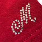 Monnalisa Leggins tinta unita con Brillantini Rosso per Neonata 318400 ROSSO MONNALISA 