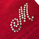 Monnalisa Leggins tinta unita con Brillantini Rosso per Neonata 318400 ROSSO MONNALISA 