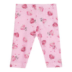 Monnalisa Leggins Tint Unita con Stampe Rosa per Neonata 31D404 ROSA MONNALISA 