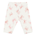 Monnalisa Leggins tinta unita con Stampe Panna per Neonata 31F403 PANNA MONNALISA 