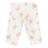 Monnalisa Leggins tinta unita con Stampe Panna per Neonata 31F403 PANNA MONNALISA 