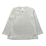 Monnalisa Shirt Girocollo tinta unita con Stampa Panna per Neonata 31F623 PANNA MONNALISA 