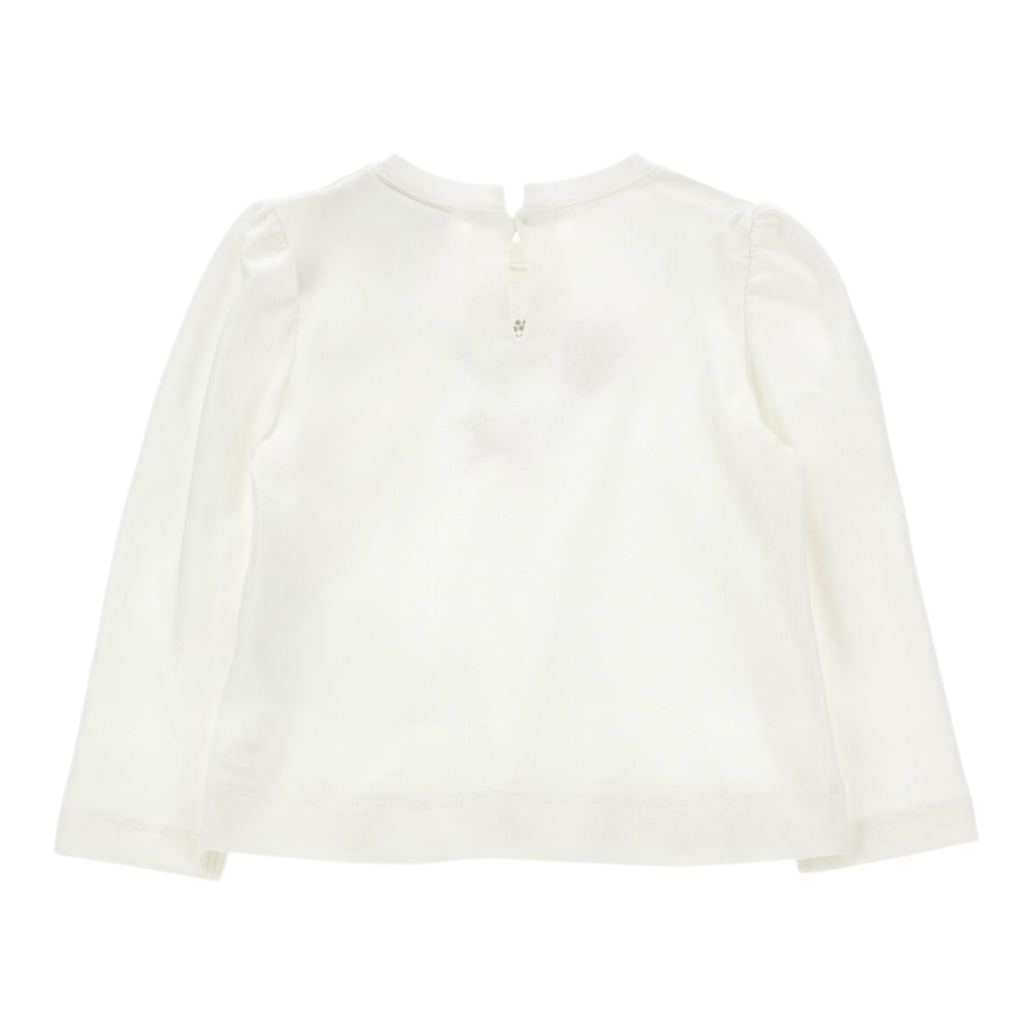 Monnalisa Shirt Girocollo tinta unita con Stampa Bianco per Neonata 31F624 BIANCO MONNALISA 