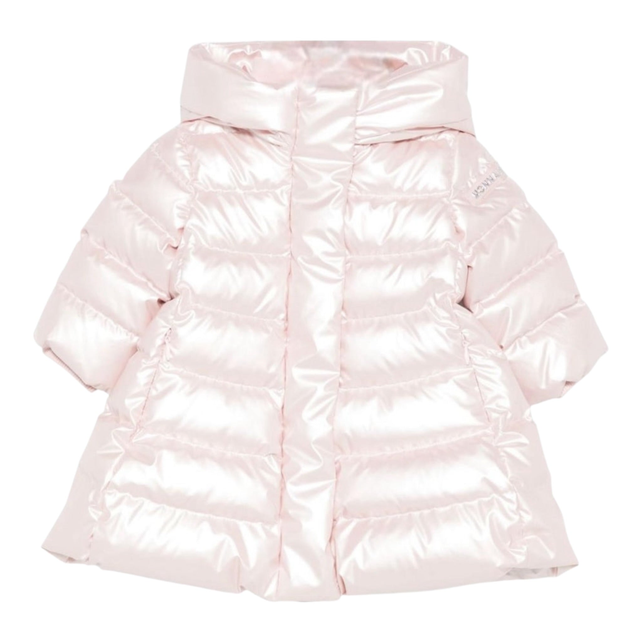 Monnalisa Giubbino tinta unita con Cappuccio Rosa per Neonata 37F102X ROSA MONNALISA 