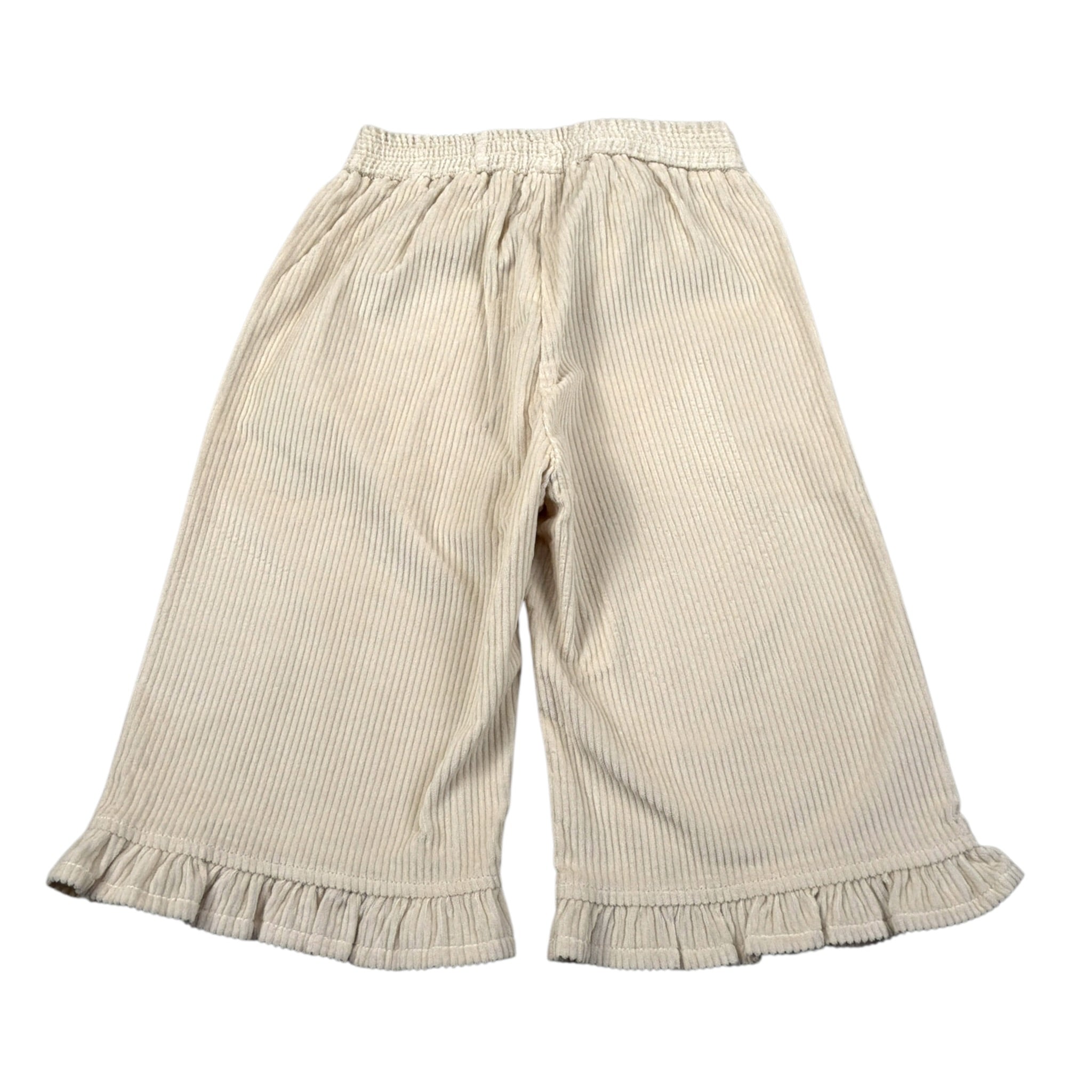 Monnalisa Pantalone tinta unita Modello Palazzo Beige per Neonata 37F402 BEIGE MONNALISA 