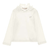 Monnalisa Maglia tinta unita Mezzo Collo Panna per Neonata 37F600 PANNA MONNALISA 