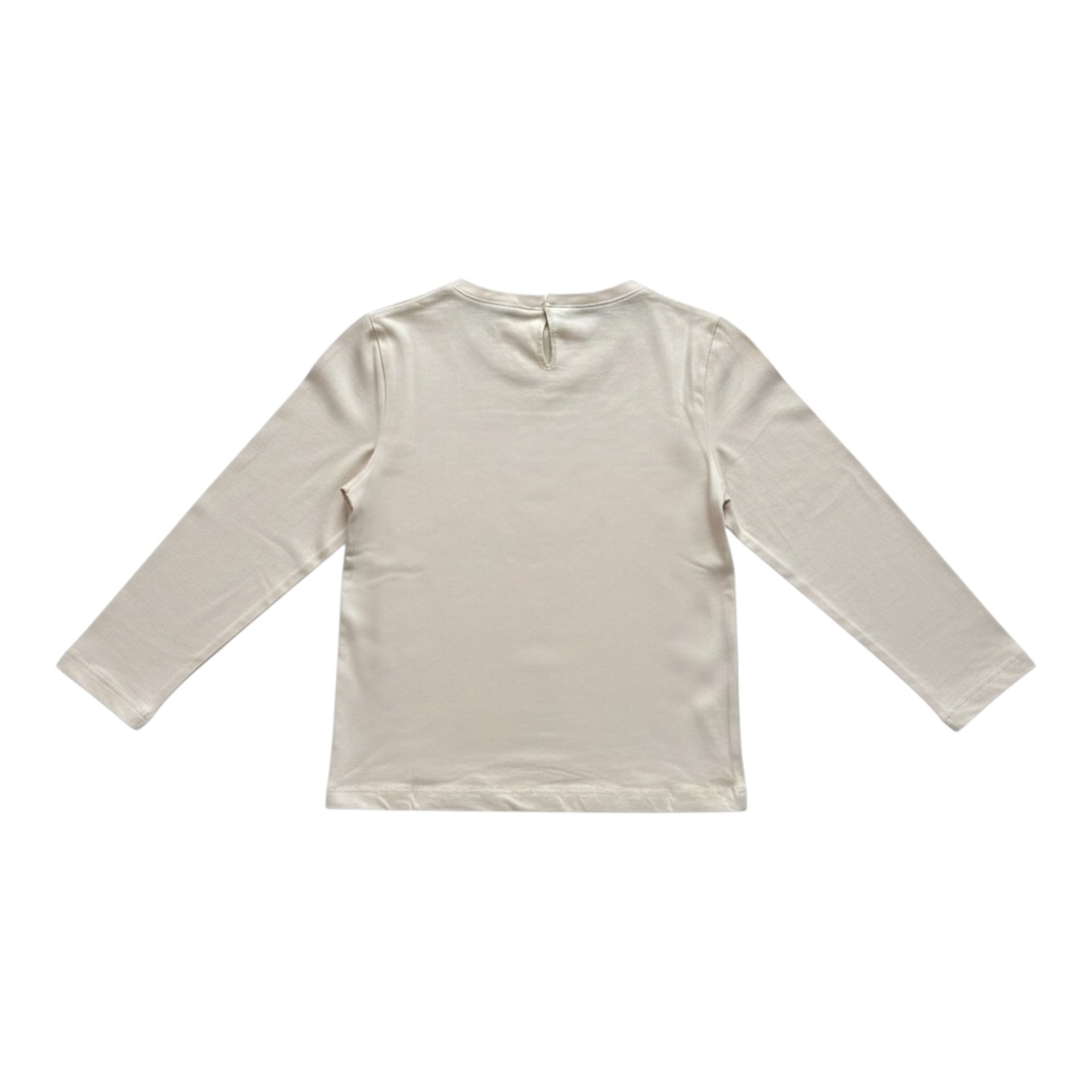 Monnalisa Shirt tinta unita con Stampa Beige per Neonata 394617PI BEIGE MONNALISA 